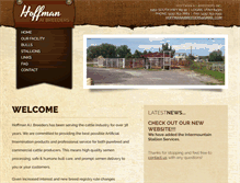 Tablet Screenshot of hoffmanaibreeders.com